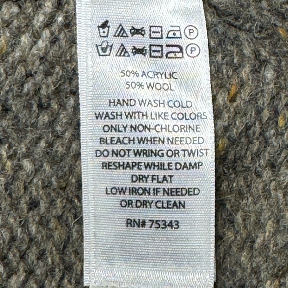 🌻 Cynthia Rowley Wool Blend Cowl Neck Kangaroo Pocket Sweater Women’s size Large - Picture 7 of 8